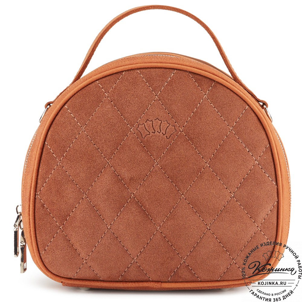 Женская кожаная сумка "Селин" (терракот)