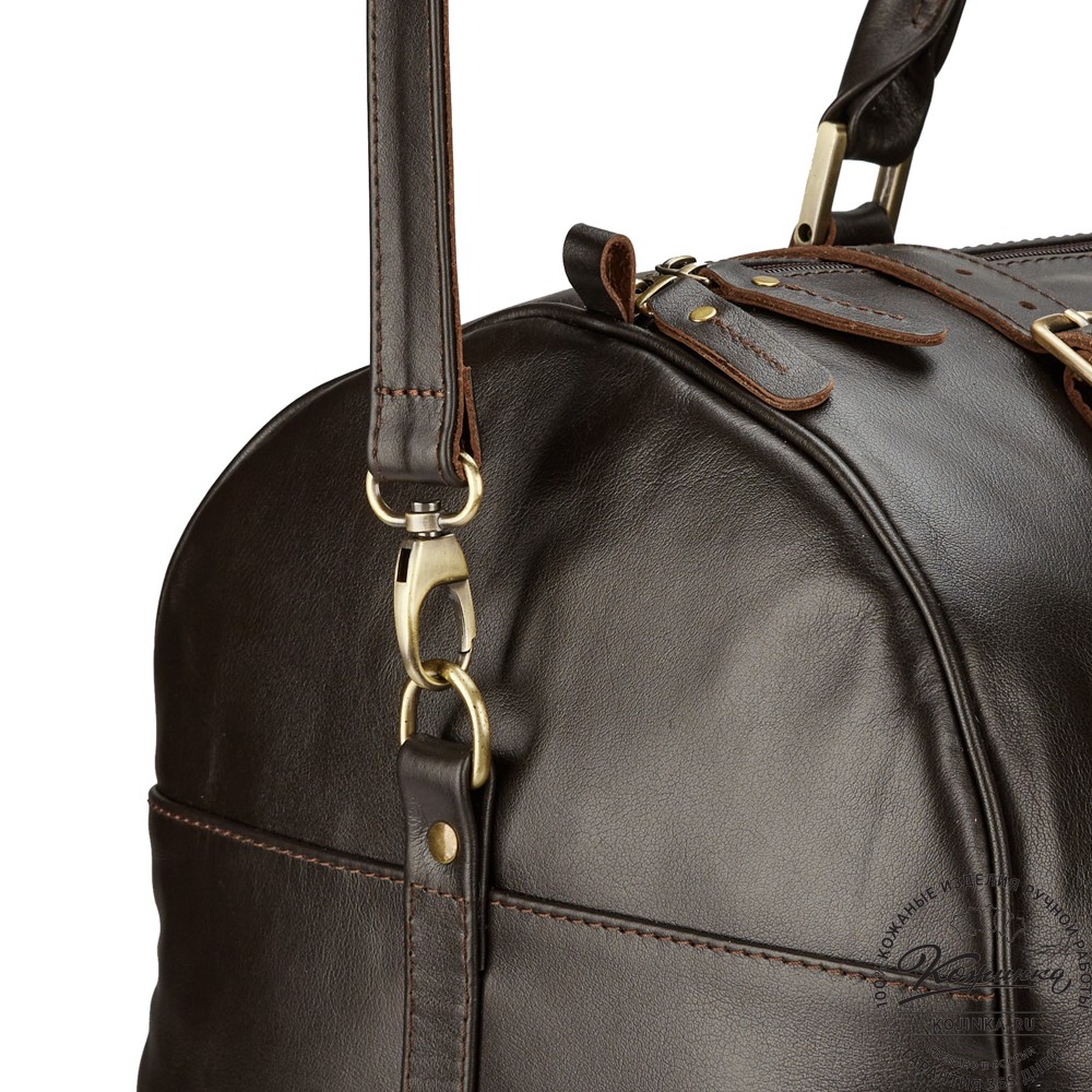 Кожаная дорожная сумка "Кордова" (коричневая)