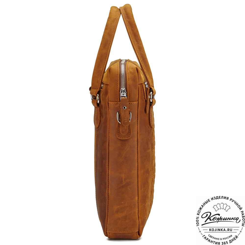 Кожаная сумка "Крюгер" (коричневый крейзи)