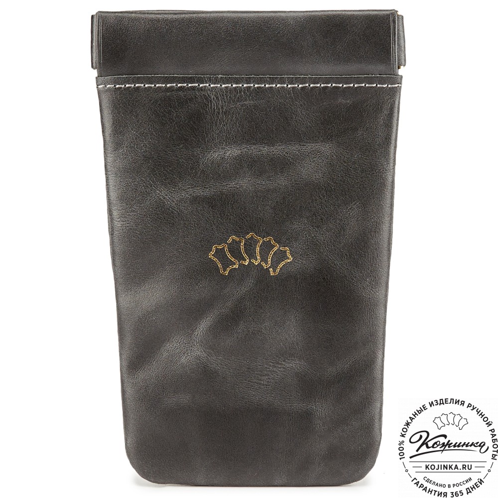 Кожаная ключница "Бельгия" (чёрная)