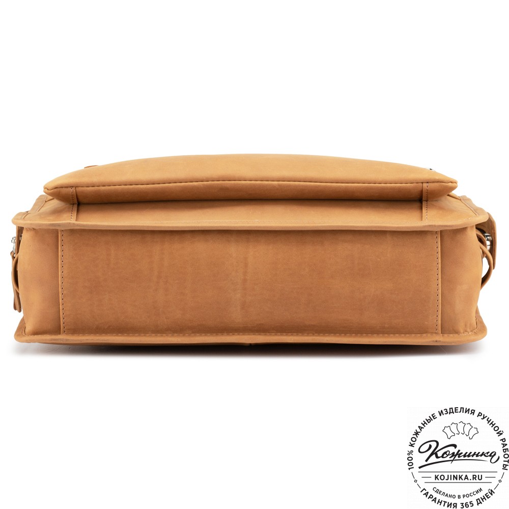 Кожаная деловая сумка "Вильямс" (коричневый крейзи) 