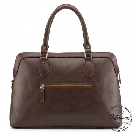 Женская кожаная сумка "Аврора" (коричневая гладкая кожа)