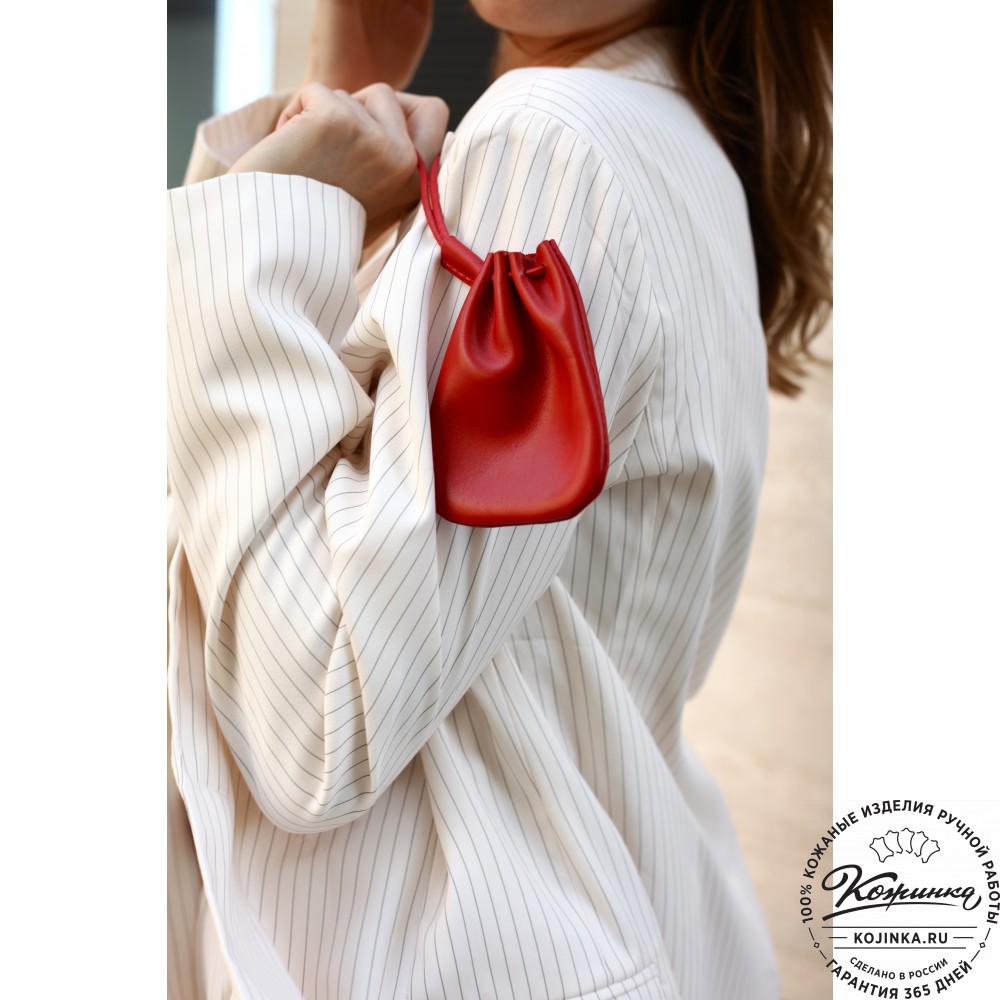 Кожаный мешочек "Луи" (хаки)