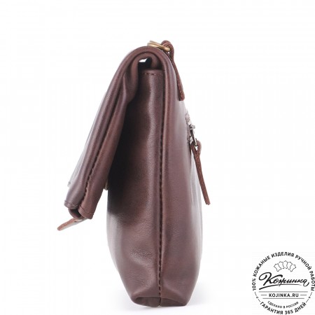 Кожаный клатч "Молли" (коричневый)