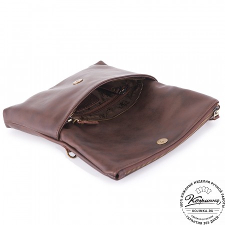Кожаный клатч "Молли" (коричневый)