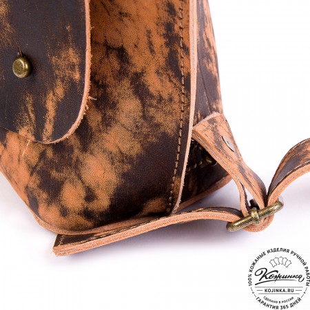 Кожаный рюкзак "Санчо" (старение рыжий)