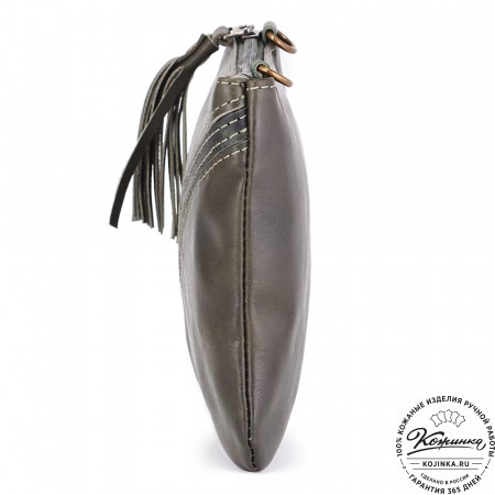 Женская кожаная сумка "Шарлота" (хаки)