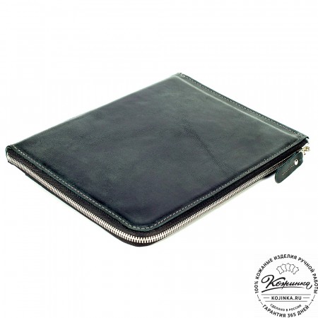 Кожаная папка для документов "Кейптаун" (черный антик)