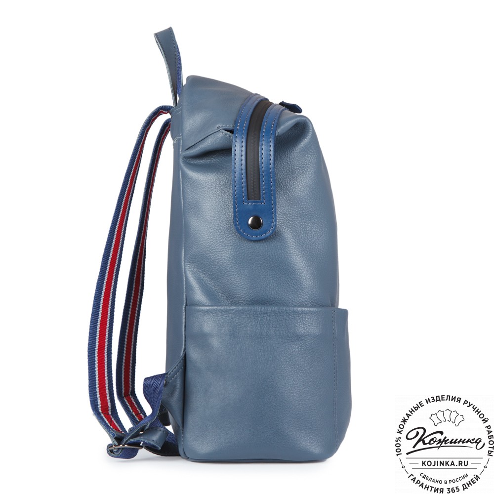 Кожаный рюкзак "Аргентум" (джинс)