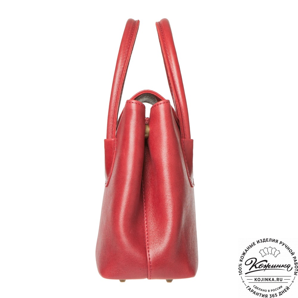 Женская кожаная сумка "Ванесса" (малина)