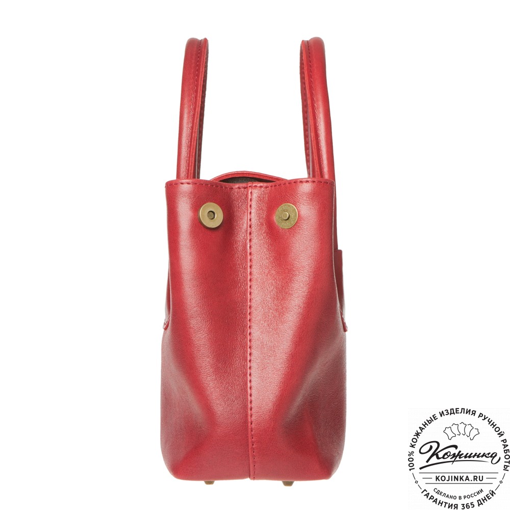 Женская кожаная сумка "Ванесса" (малина)