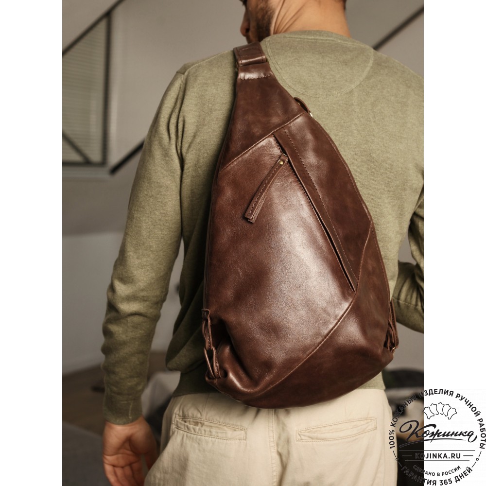 Кожаный рюкзак "Африка" (чёрный)