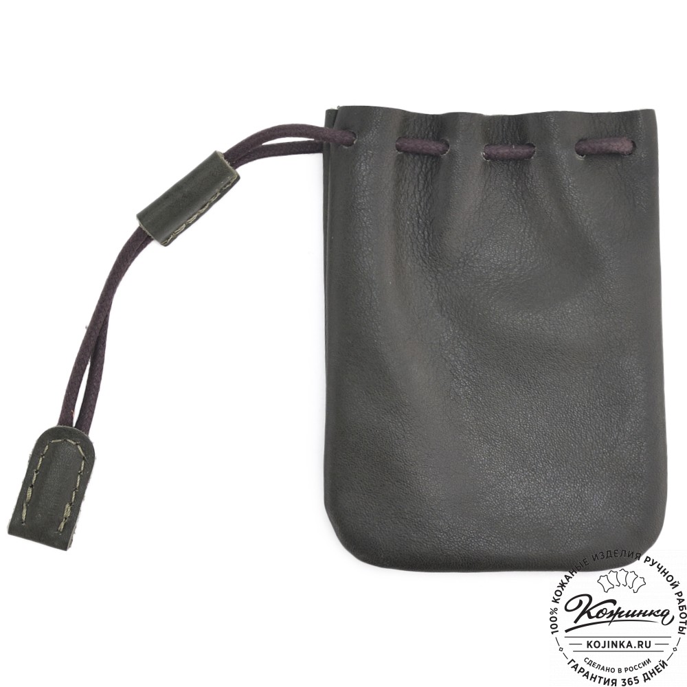 Кожаный мешочек "Луи" (хаки)