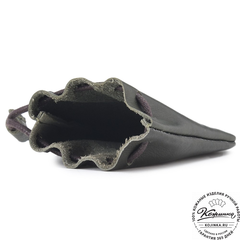 Кожаный мешочек "Луи" (хаки)