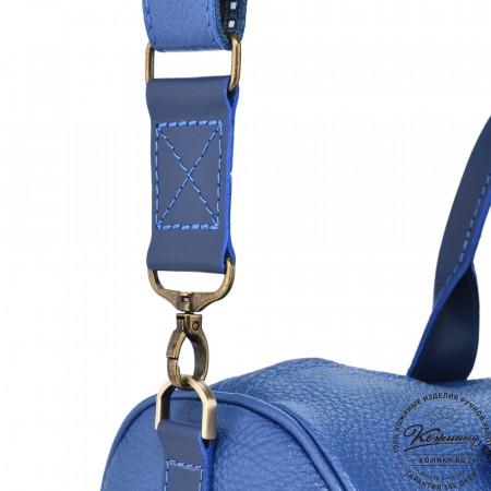 Женская кожаная сумка "Византия" (синий)