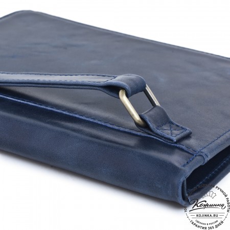  Кожаная папка для документов "Кейптаун" (синий антик) 