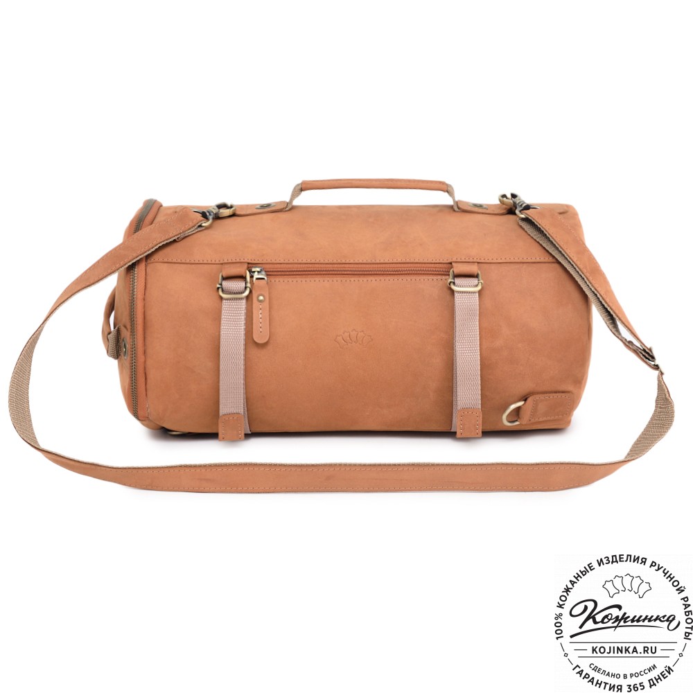  Кожаная сумка-трансформер "Скаут" (коричневый крейзи)