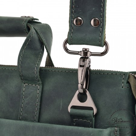  Кожаная деловая сумка "Стюарт" (изумруд)