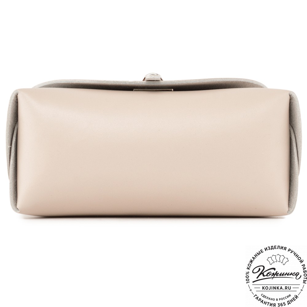 Женская кожаная сумка "Милла макси" (бежевая)