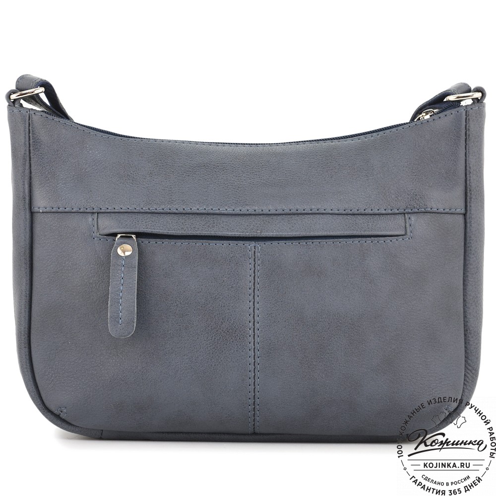 Женская кожаная сумка "Нева" (джинс)
