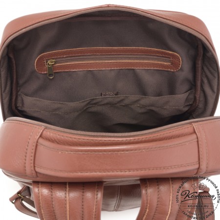 Кожаный рюкзак "Теодор" (коньяк) 