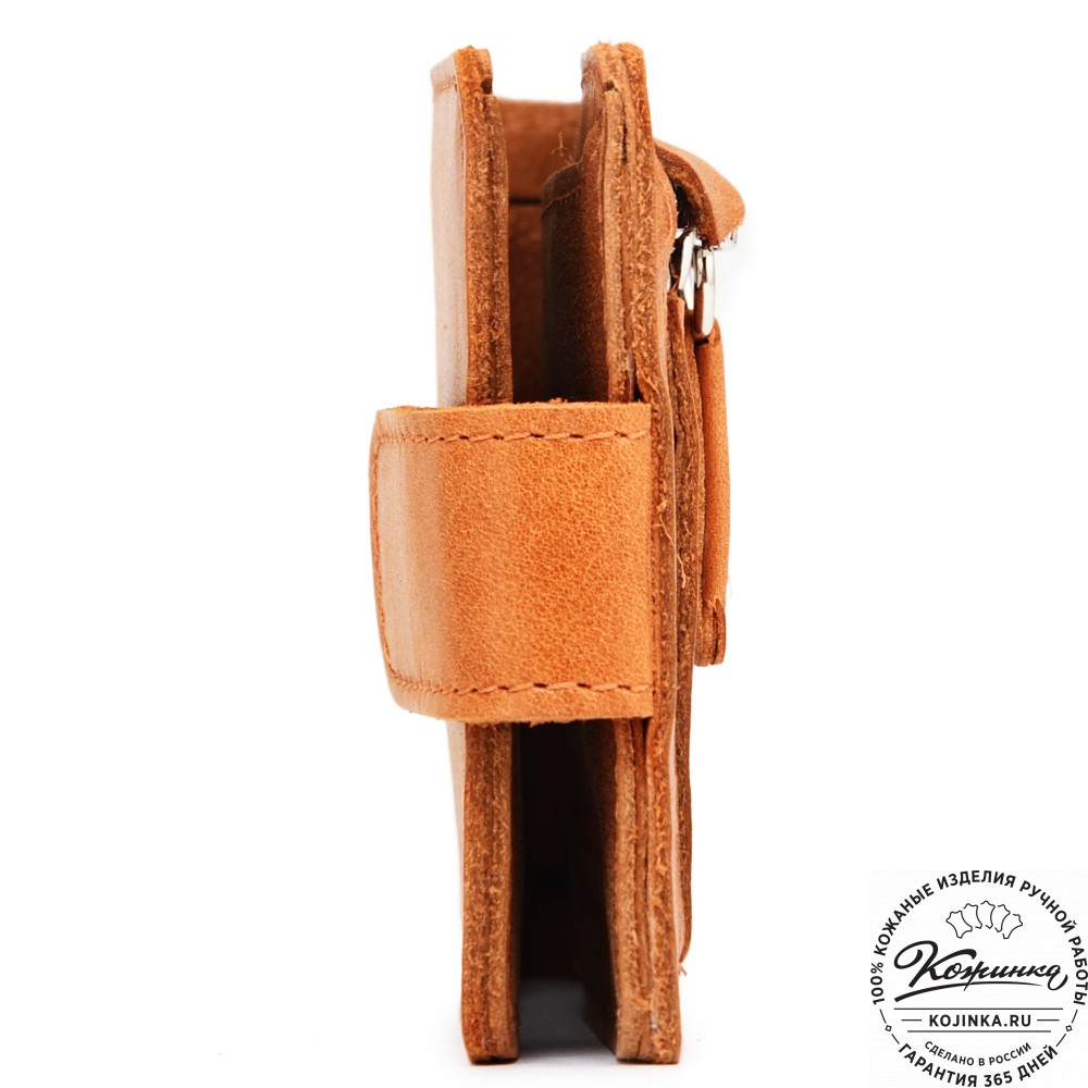Кожаное портмоне Италия (кэмэл)