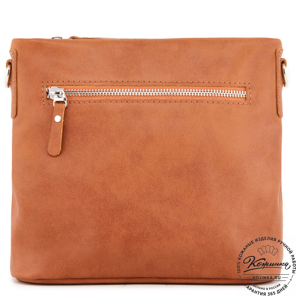  Женская кожаная сумка "Саманта" (рыжий)