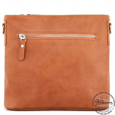  Женская кожаная сумка "Саманта" (рыжий)