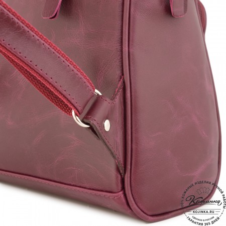 Кожаный рюкзак "Пандора" (бордо)