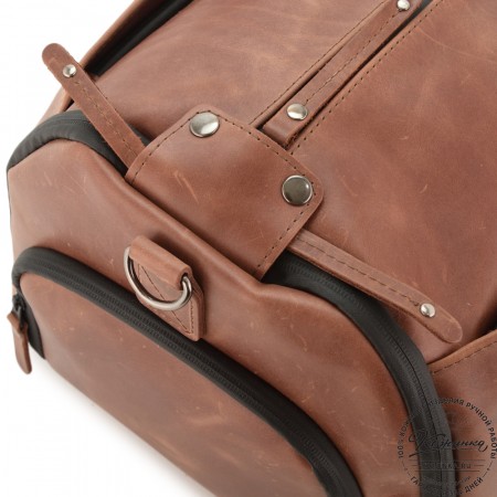 Кожаная сумка-портплед "Титан" (коричневый воск)