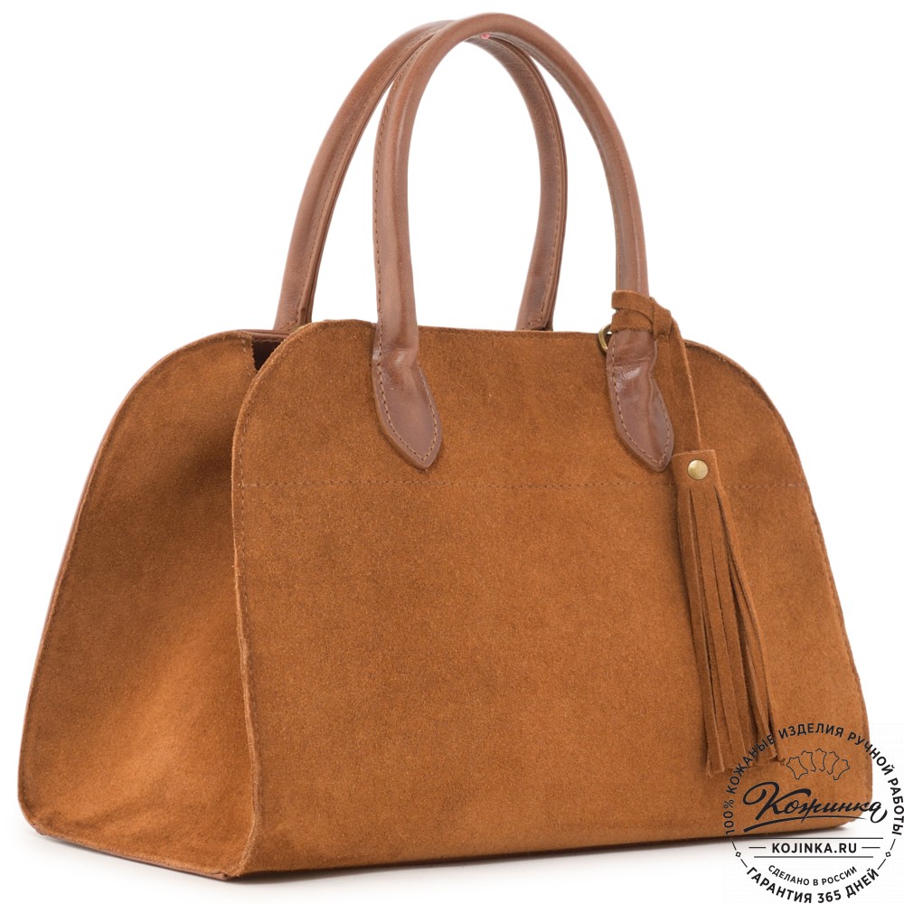 Женская кожаная сумка "Вирджиния" (рыжая)
