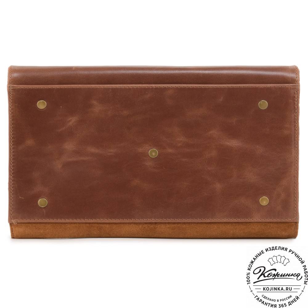 Женская кожаная сумка "Вирджиния" (рыжая)