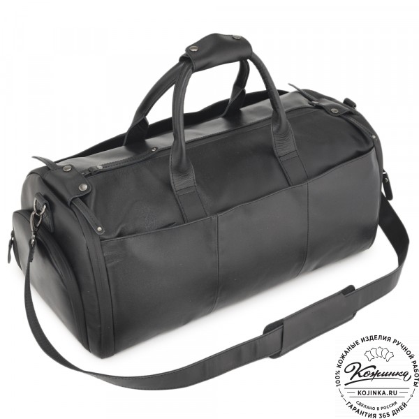 Кожаная сумка-портплед "Титан" (черный). фото 1