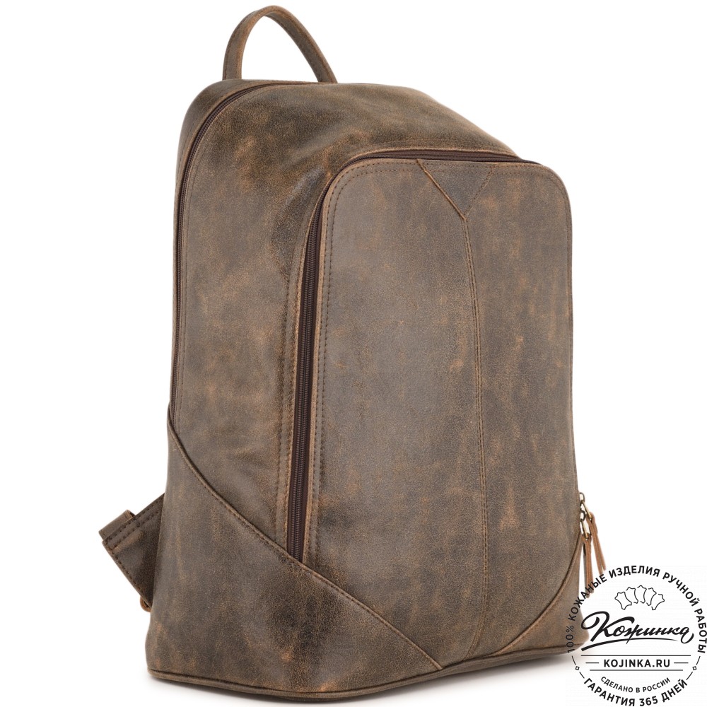 Кожаный рюкзак "Венгрия" (коричневый наппа)
