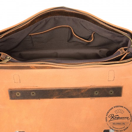 Кожаный портфель "Англетер" (коричневый эксклюзив)