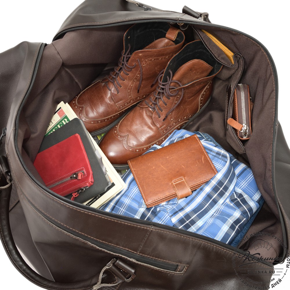 ККожаная дорожно-спортивная сумка "Англия БИГ" (коричневый)