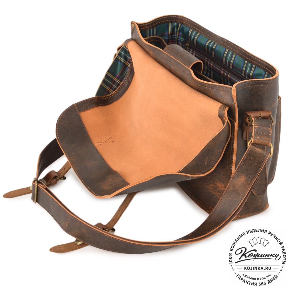 Кожаная сумка "Форман" (коричневый эксклюзив)