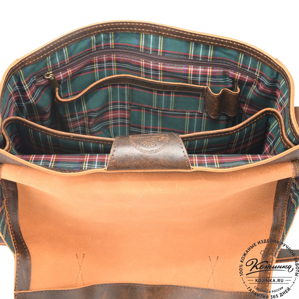 Кожаная сумка "Форман" (коричневый эксклюзив)