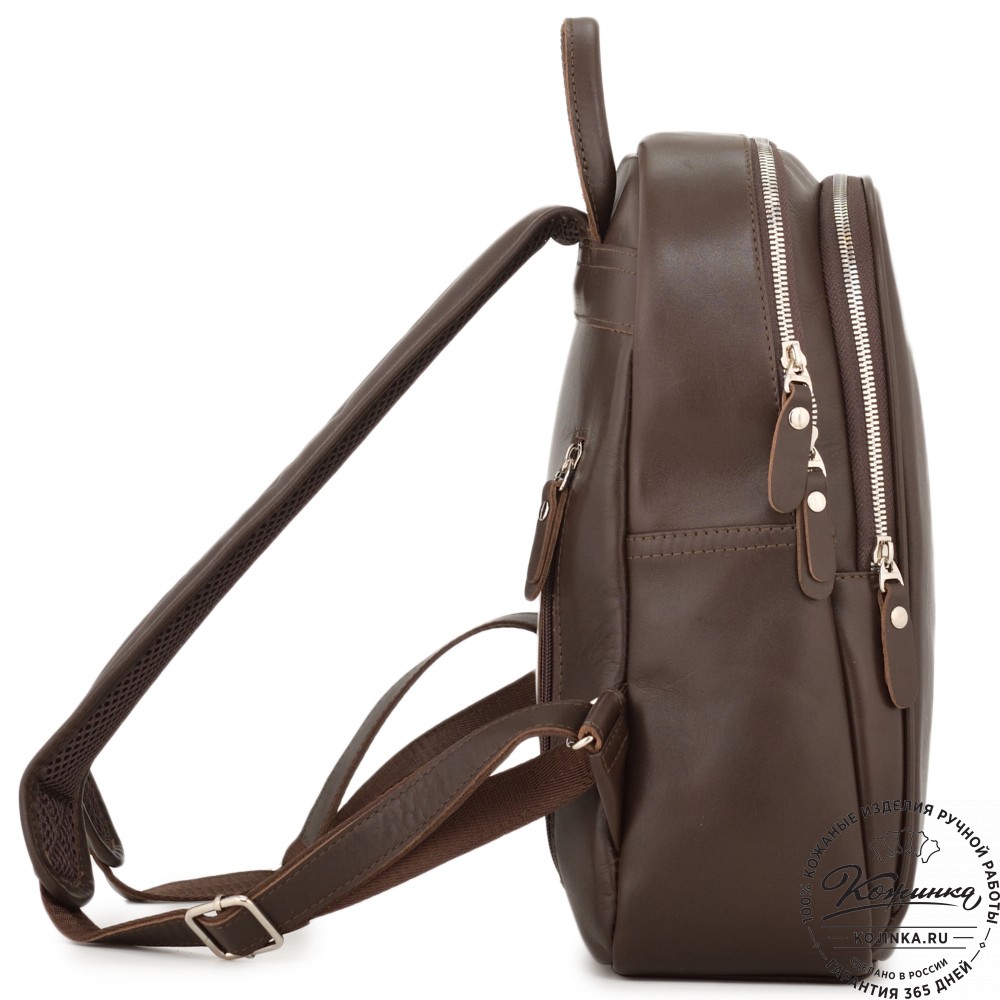 Кожаный рюкзак "Рамона" (коричневый)