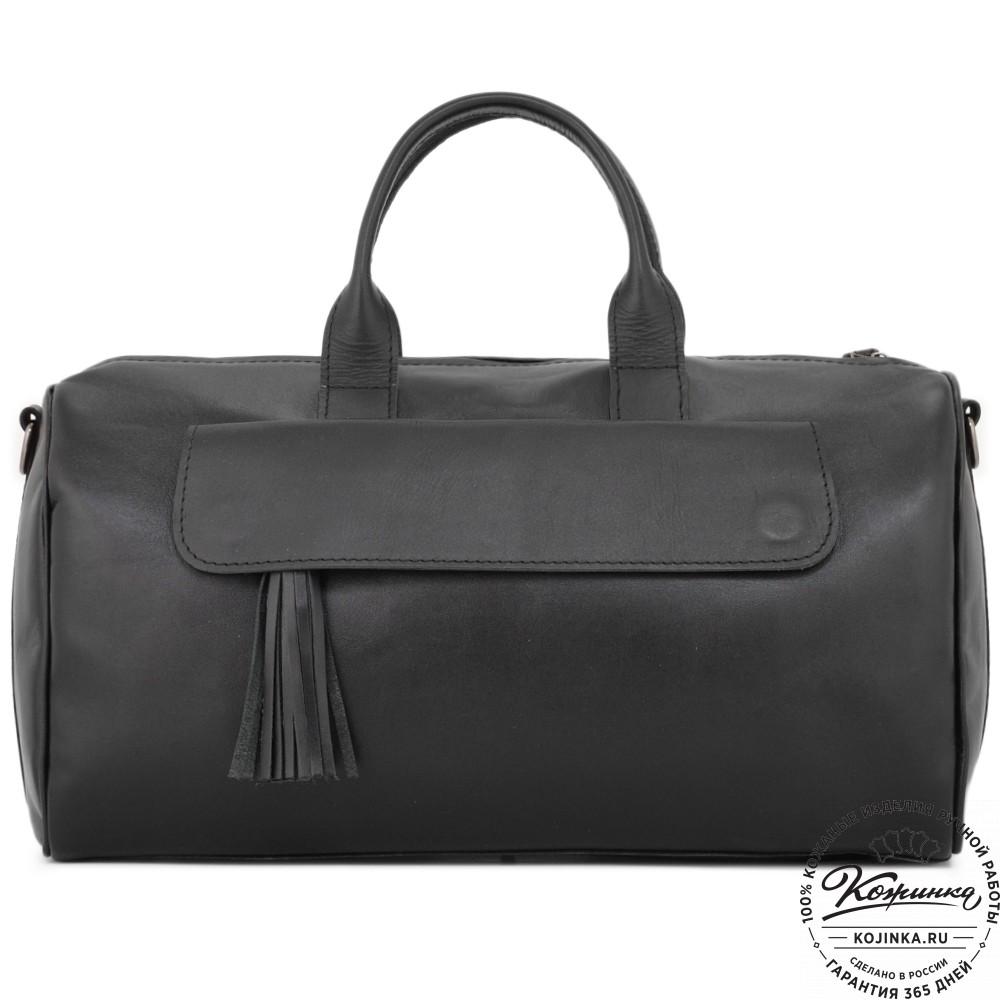 Женская кожаная сумка "Византия" (черная)