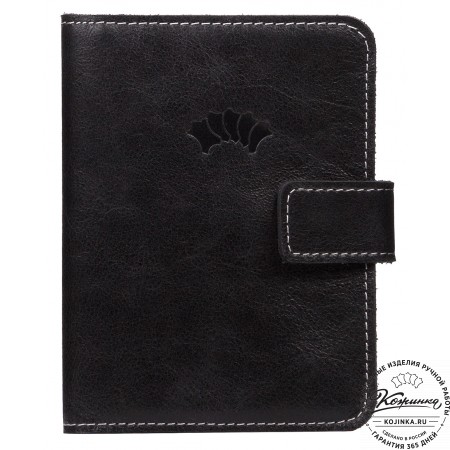Кожаный бумажник водителя Бостон (чёрный)