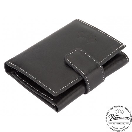 Кожаное портмоне "Германия" (чёрное)