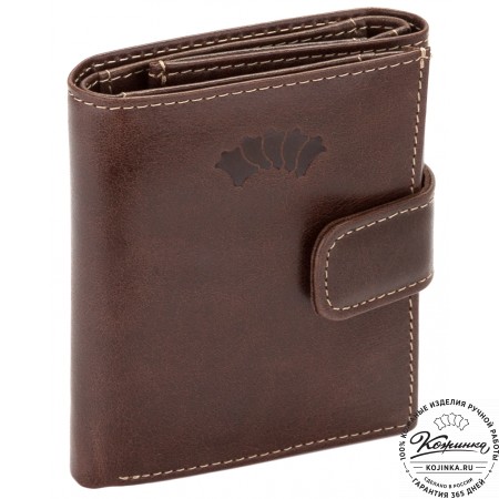 Кожаное портмоне "Германия" (коричневое)