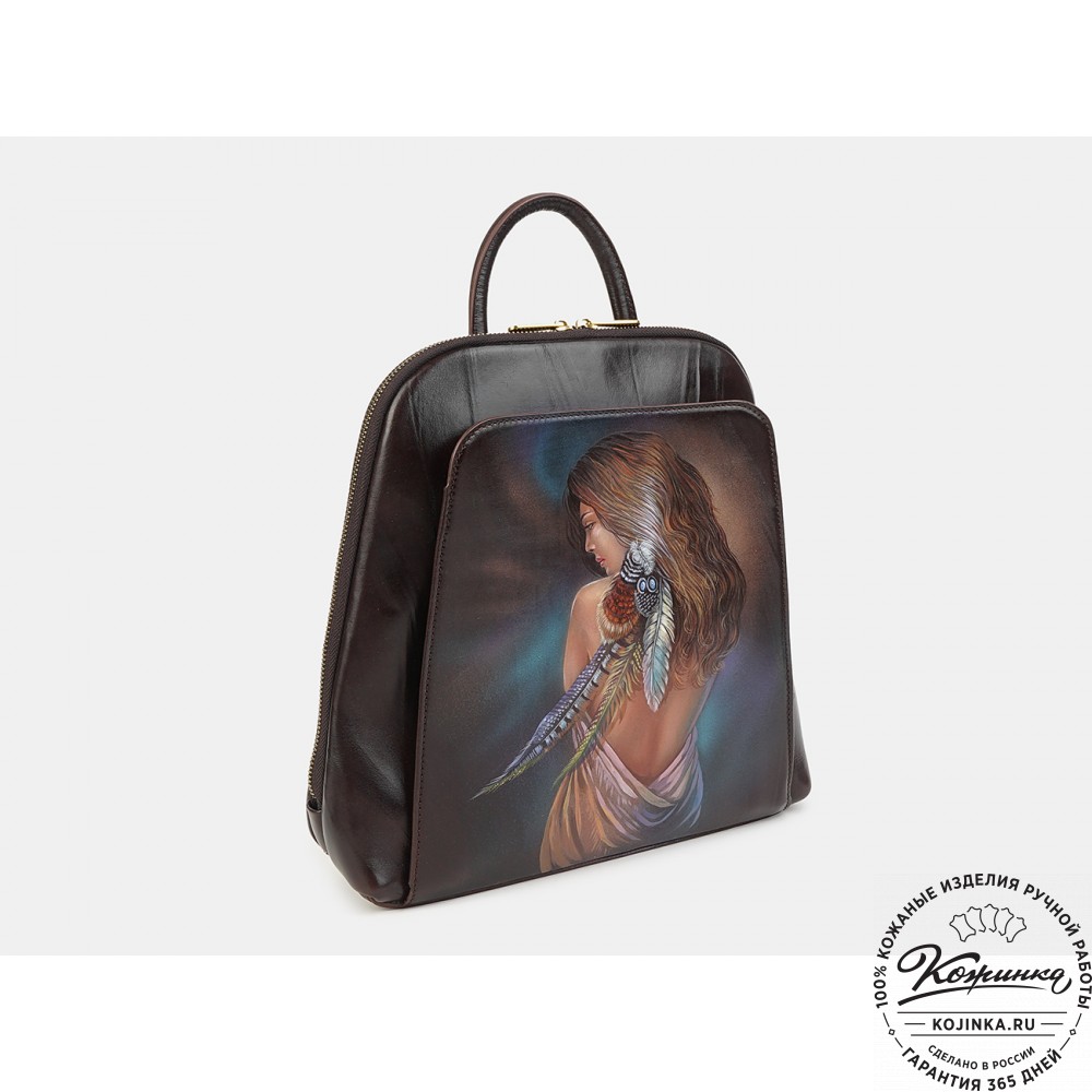 Кожаный рюкзак "Женственность" 