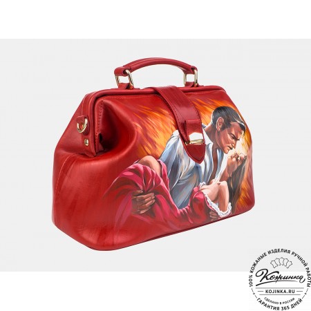 Сумка Фрейм Медиум "Унесенные ветром" (красная)