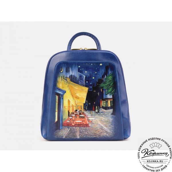 Кожаный рюкзак "Ночная терасса" . фото 1