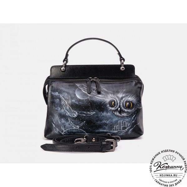 Женская кожаная сумка "Орнелла"  "Легенды ночных стражей". фото 1