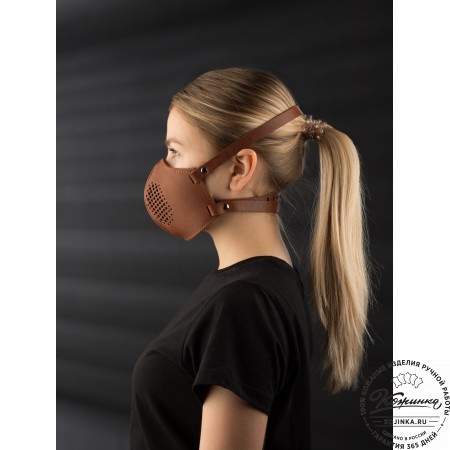 Кожаная маска Ренегат (коричневая)