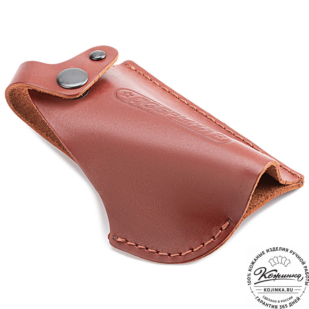 Кожаная поясная кобура  для пистолета "Добрыня" (коньяк)