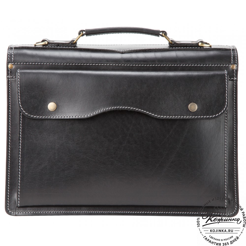 Кожаный портфель "Юрист"  (черный)